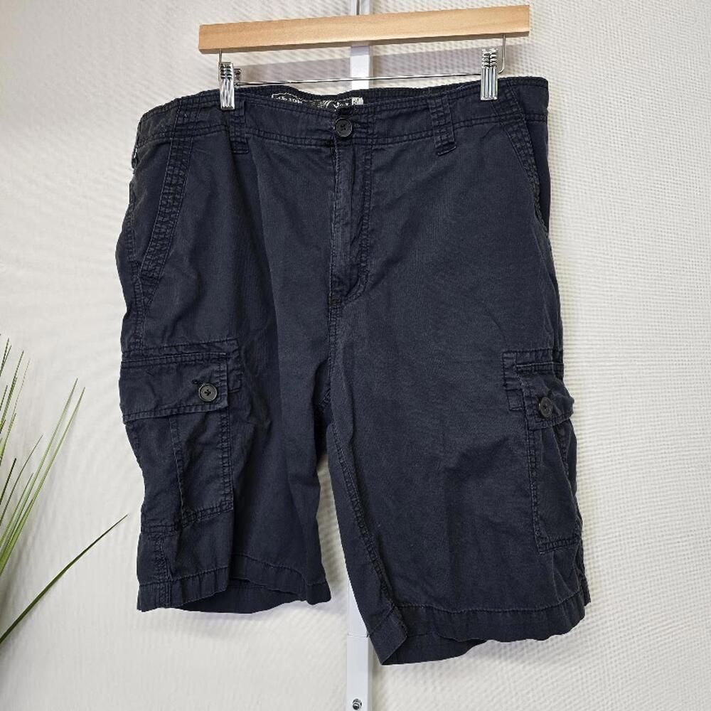 WearFirst Men's Cargo Shorts Size 38‎ Navy Cotton